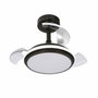 Cristalrecord Antila mini xs Ventilador de techo LED Negro con aspas retráctiles de 55 cm