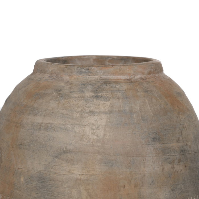 Jarrón Gris Cerámica Decoración 24 X 24 X 49 cm