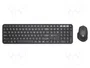 NATEC OCTOPUS 2 Conjunto de Teclado y Ratón Inalámbrico Negro