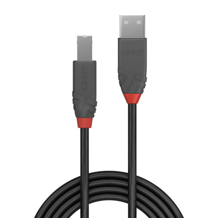Lindy Cable USB 2.0 Anthra Line USB A a USB B, 7,5 m, Negro Lindy Cable USB 2.0 Anthra Line USB A a USB B, 7,5 m, Negro