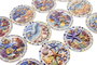 DKD Home Decor Posavasos de Dolomita Marino 12 Unidades