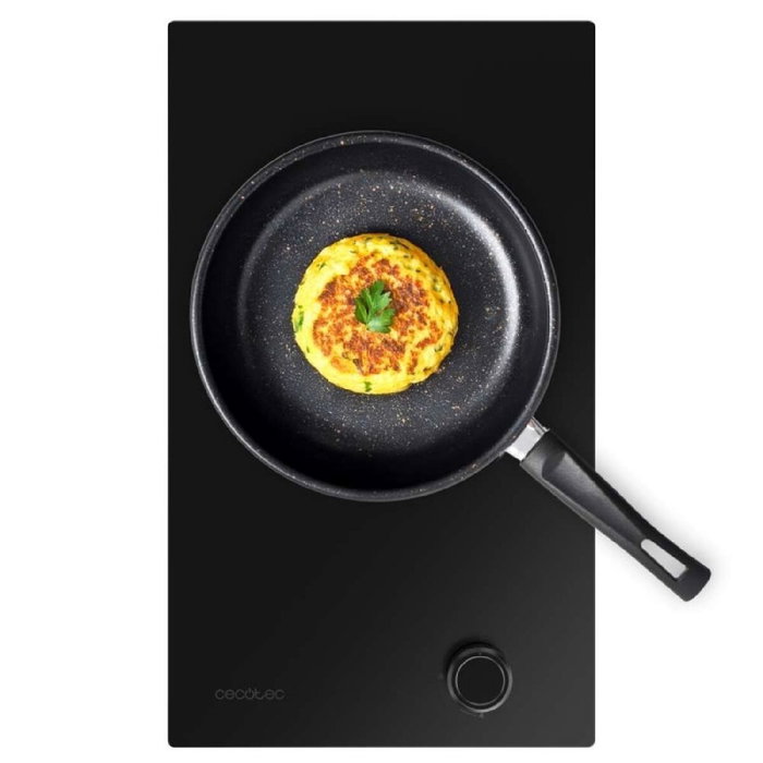 Cecotec Placa de gas 1 zona Bolero Squad G 1400S Nano Glass 3400W WOK hierro fundido