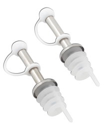 METALTEX Juego de 2 Tapones Vertedores Inox/Plastic