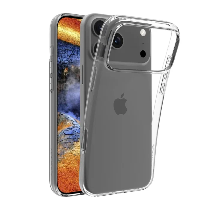 Dbramante1928 Funda para iPhone 17 Pro Max Transparente, Carcasa de Plástico con Carga Inalámbrica, Resistente a Golpes y Rayones