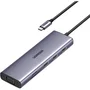 UGREEN Concentrador USB-C 9 en 1 con Puerto HDMI, VGA, RJ45, Ranuras SD/TF y USB-C para Ordenador - Negro