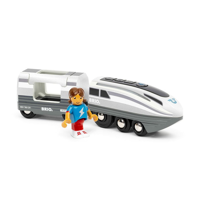 Brio World Locomotora de tren eléctrico con baterías súper rápidas Brio World Locomotora de tren eléctrico con baterías súper rápidas
