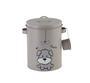 DKD Home Decor Botes Básicos de Metal, Gris (6 Unidades) - 18 x 25 x 22 cm, 4.8L, para Comida de Perro