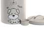 DKD Home Decor Botes Básicos de Metal, Gris (6 Unidades) - 18 x 25 x 22 cm, 4.8L, para Comida de Perro