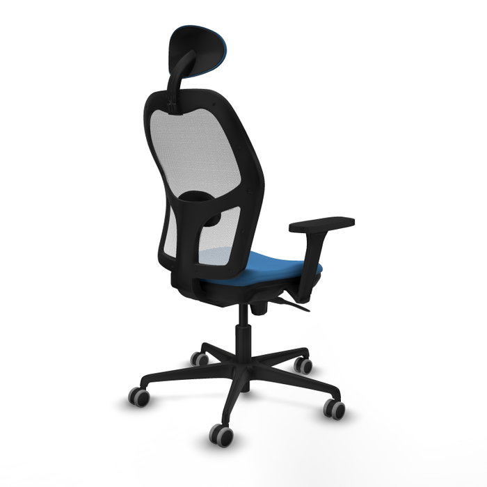 PIQUERAS Y CRESPO Silla de oficina Jorquera con mecanismo Sincro, Azul claro y Blanco PIQUERAS Y CRESPO Silla de oficina Jorquera con mecanismo Sincro, Azul claro y Blanco