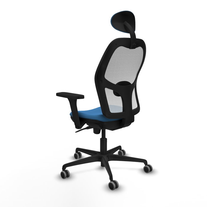 PIQUERAS Y CRESPO Silla de oficina Jorquera con mecanismo Sincro, Azul claro y Blanco PIQUERAS Y CRESPO Silla de oficina Jorquera con mecanismo Sincro, Azul claro y Blanco