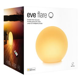 Eve Systems Eve Flare Lámpara de Mesa LED Inteligente Bluetooth con Cambio de Color IP65, 90 lm, Blanco