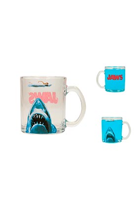 SD Toys Taza Transparente Tiburón Jaws