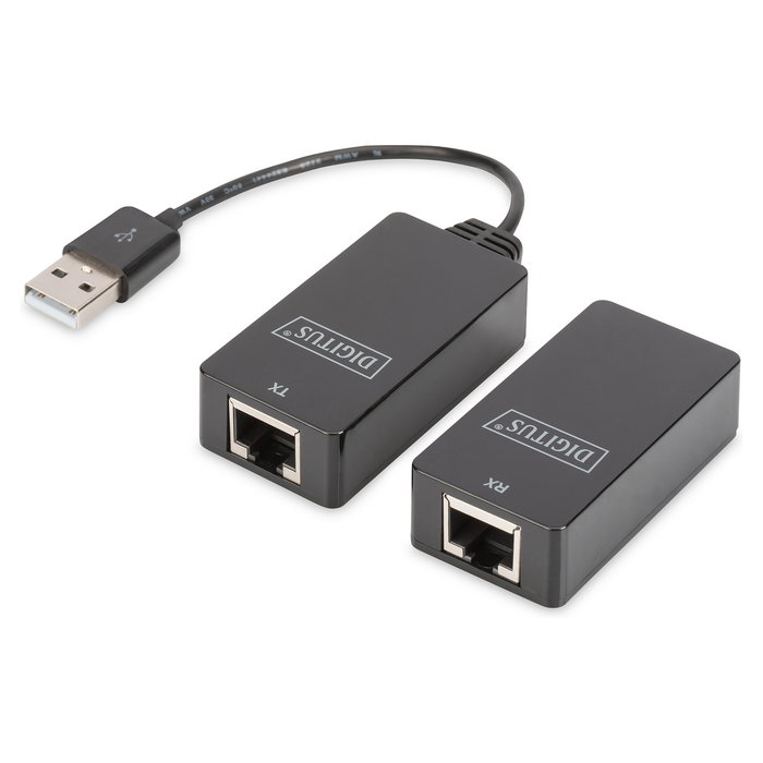 Digitus Extensor USB 1.1 a CAT5/5e/6 45m Negro