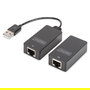 Digitus Extensor USB 1.1 a CAT5/5e/6 45m Negro