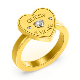 Guess Anillo Guess Amore JUBR05059JWYG56 Dorado