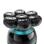 Cecotec Bamba PrecisionCare Skull Afeitadora Eléctrica 7 Cuchillas Inoxidable Negro Recargable 60 Min Pantalla Batería con Base Cargador 04443