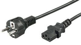 MicroConnect Cable de Alimentación Schuko C13 0.5m para Monitor PC Proyector