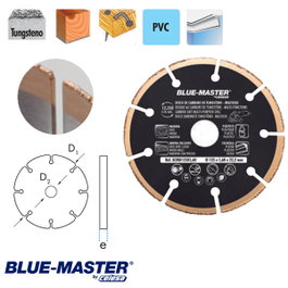 BLUE MASTER Disco Multiusos Radial Carburo-Tungsteno 125x1.6x22 mm