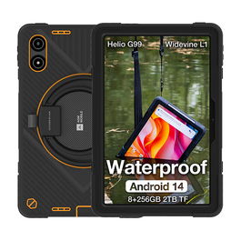 AGM Tablet PAD P2 Active Rugged, 10.9 pulgadas Full HD+, 4G, 256 GB, 8 GB RAM, Android 11, Color Gris, Resistente IP68/IP69K, Batería 8000 mAh