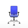 PIQUERAS Y CRESPO Silla de oficina Motilla con mecanismo Sincro, Azul