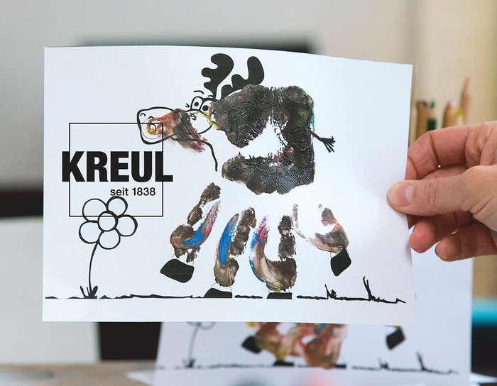 Kreul Kit de pintura de dedos MUCKI Pintamos con nuestras manos y dedos +4 años