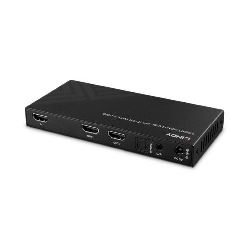 Lindy 38534 Divisor de Video HDMI 2x HDMI 8K60 con Audio