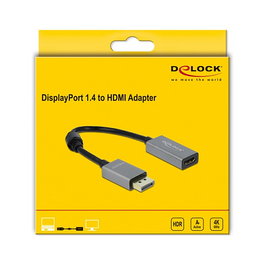 DeLOCK Adaptador Activo DisplayPort 1.4 a HDMI 4K 60Hz HDR 0,2m