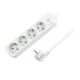 LogiLink LPS245 Regleta de enchufes 4 salidas, 1,5 m, Blanco