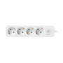 LogiLink LPS245 Regleta de enchufes 4 salidas, 1,5 m, Blanco