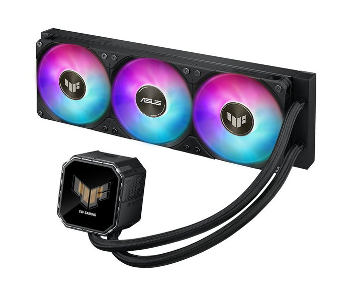 ASUS TUF Gaming LC III 360 ARGB LCD - Kit de Refrigeración Líquida AIO con Pantalla LCD y Radiador de 360 mm, 3 Ventiladores ARGB, Compatible con Intel y AMD