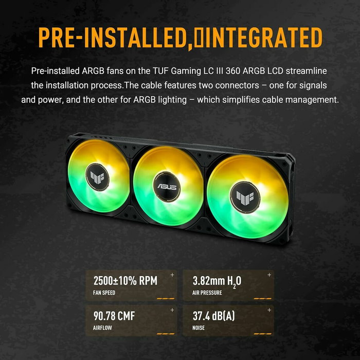 Asus TUF Gaming LC III 360 ARGB LCD Negro