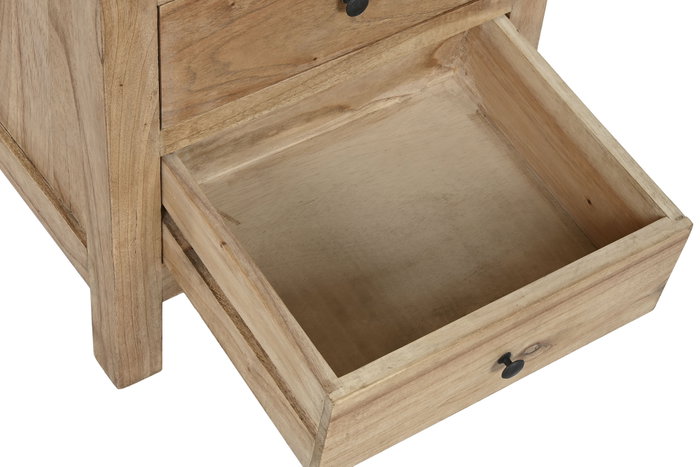 DKD Home Decor Mesita de Noche Mindi 45x35x50