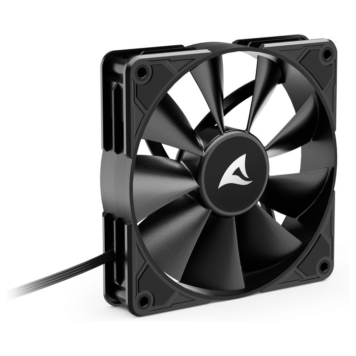 Sharkoon SilentStorm BW120 PWM Ventilador 12 cm 450-1400 RPM 89.06 m³/h Negro Azul