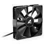 Sharkoon SilentStorm BW120 PWM Ventilador 12 cm 450-1400 RPM 89.06 m³/h Negro Azul