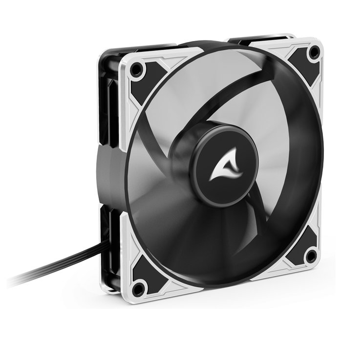 Sharkoon SilentStorm BW120 PWM Ventilador 12 cm 450-1400 RPM 89.06 m³/h Negro Azul