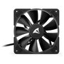 Sharkoon SilentStorm BW120 PWM Ventilador 12 cm 450-1400 RPM 89.06 m³/h Negro Azul