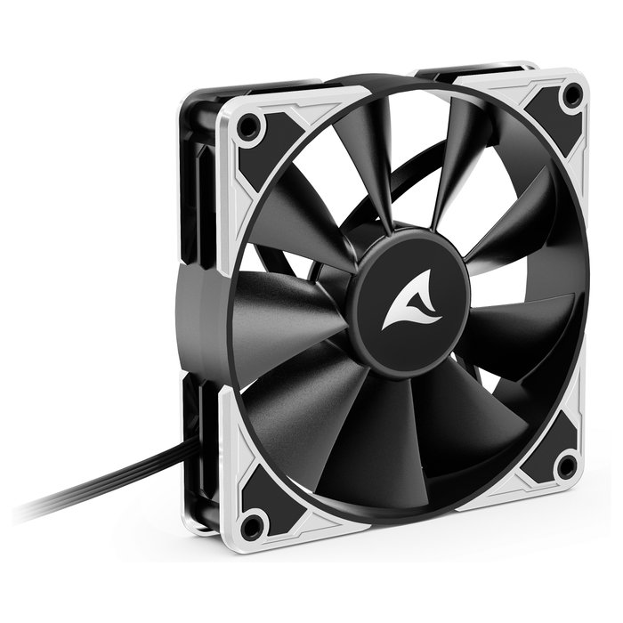 Sharkoon SilentStorm BW120 PWM Ventilador 12 cm 450-1400 RPM 89.06 m³/h Negro Azul