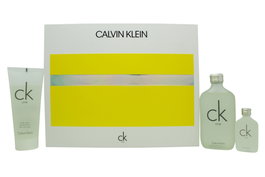 Calvin Klein CK One Gift Set 100ml EDT + 100ml Body Wash + 15ml EDT