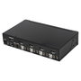 StarTech.com KVM Switch de 4 Puertos DisplayPort 1.2 para 4 Computadoras, 4K a 60Hz, USB 2.0 con Audio, TAA, 3840 x 2160 Píxeles, Montaje Rack 1U