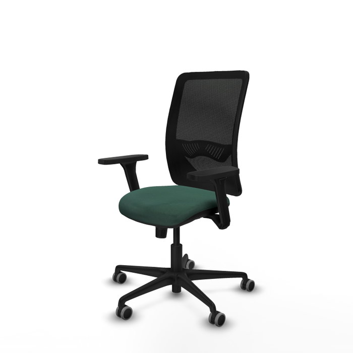 PIQUERAS Y CRESPO Silla de oficina Zulema con mecanismo Sincro, Verde botella y Negro PIQUERAS Y CRESPO Silla de oficina Zulema con mecanismo Sincro, Verde botella y Negro