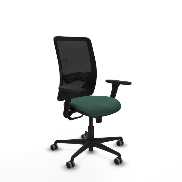 PIQUERAS Y CRESPO Silla de oficina Zulema con mecanismo Sincro, Verde botella y Negro PIQUERAS Y CRESPO Silla de oficina Zulema con mecanismo Sincro, Verde botella y Negro