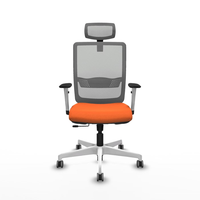 PIQUERAS Y CRESPO Silla de oficina Haches Naranja y Gris PIQUERAS Y CRESPO Silla de oficina Haches Naranja y Gris