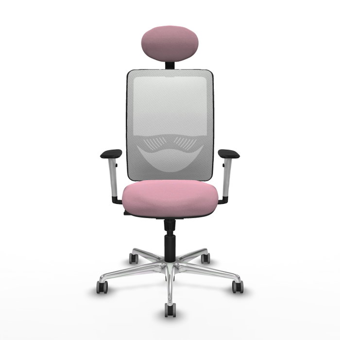 PIQUERAS Y CRESPO Silla de oficina Zulema Rosa y Blanco PIQUERAS Y CRESPO Silla de oficina Zulema Rosa y Blanco