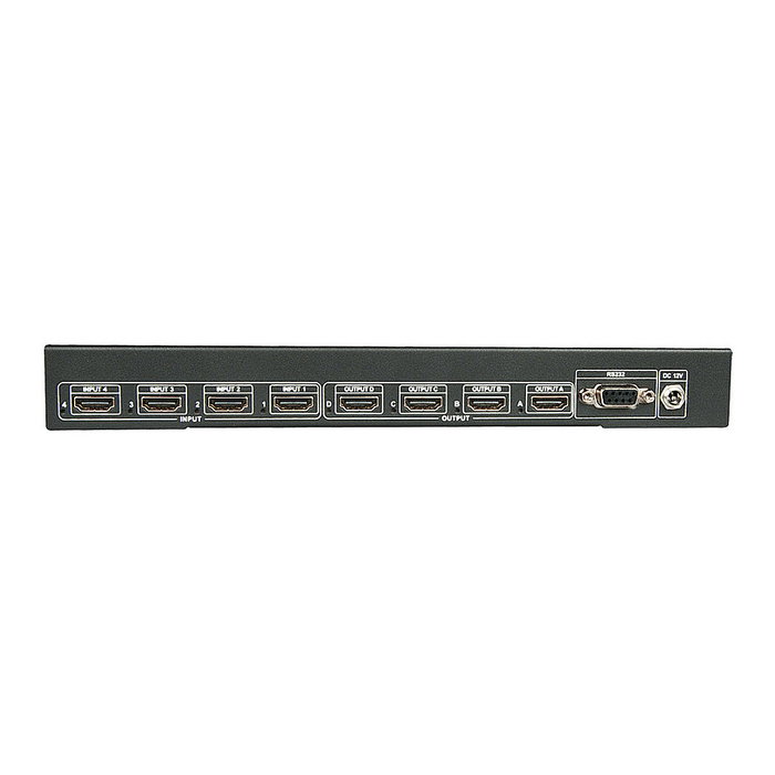 LINDY 38152 Matrix Switch HDMI 2.0 4x4 4K 2160p 18 Gbit/s Negro
