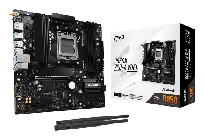 ASRock B850M Pro-A WiFi, micro ATX, Socket AM5, DDR5