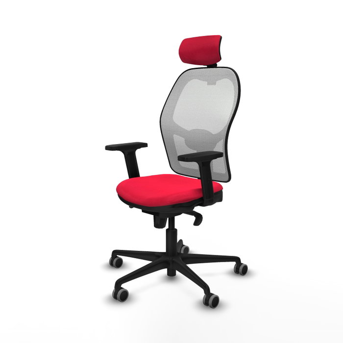 PIQUERAS Y CRESPO Silla de oficina Jorquera Rojo/Blanco PIQUERAS Y CRESPO Silla de oficina Jorquera Rojo/Blanco
