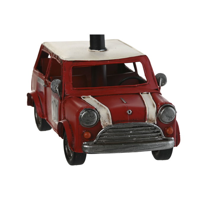 DKD Home Decor Lámpara de Sobremesa Metal Lino Coche Rojo DKD Home Decor Lámpara de Sobremesa Metal Lino Coche Rojo