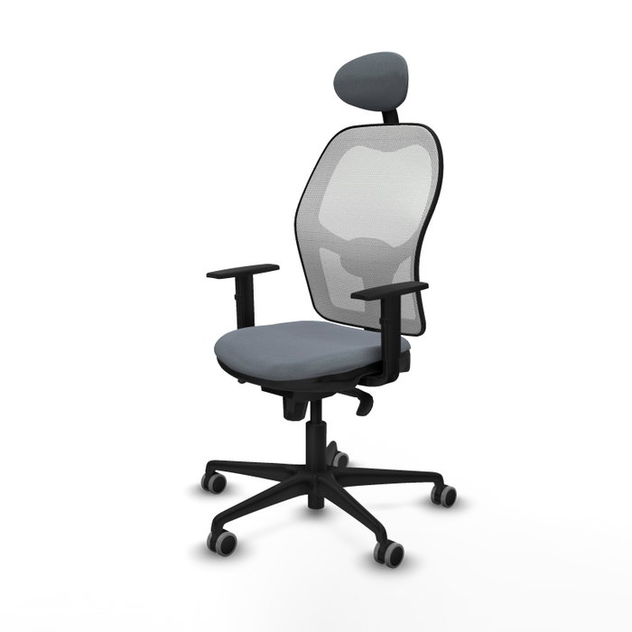 PIQUERAS Y CRESPO Silla de oficina Jorquera Gris y Blanca