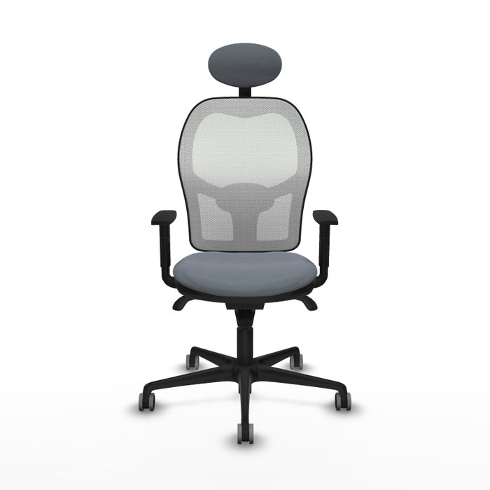 PIQUERAS Y CRESPO Silla de oficina Jorquera Sincro Gris y Blanca