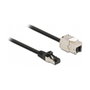 DELOCK Prolongador Ethernet Cat 6a S/FTP 2m Negro